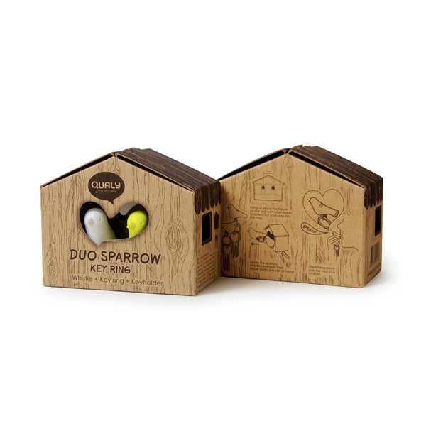 Duo Sparrow Keyring_Whistle Key Ring+Key Holder 雀兒愛巢-鑰匙圈組_咖啡屋