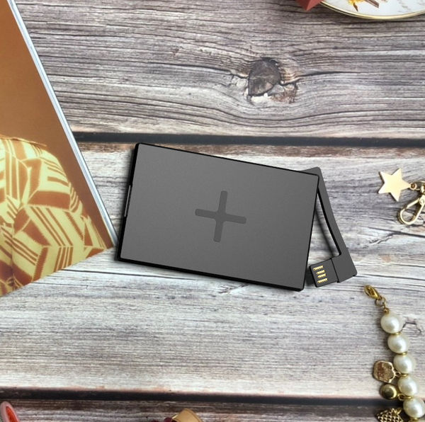 QQC CASE-10W_無線充電名片匣_黑色