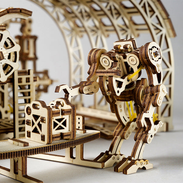 UGEARS_機械小鎮 機器人工廠 Robot factory