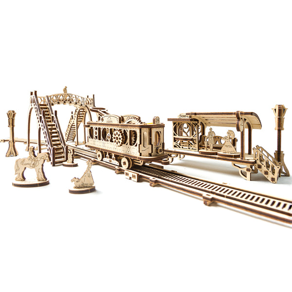 UGEARS_機械小鎮 叮叮車車站 Tram Line