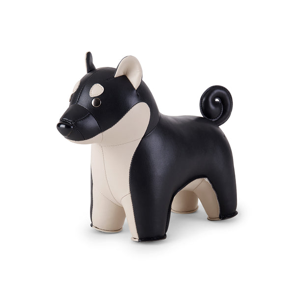 柴犬造型擺飾書檔_黑色