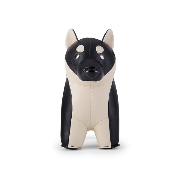 柴犬造型擺飾書檔_黑色
