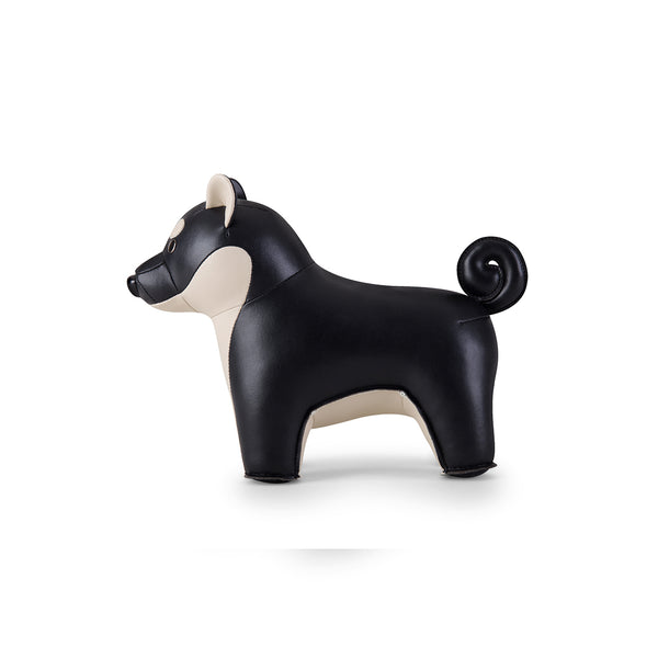 柴犬造型擺飾書檔_黑色