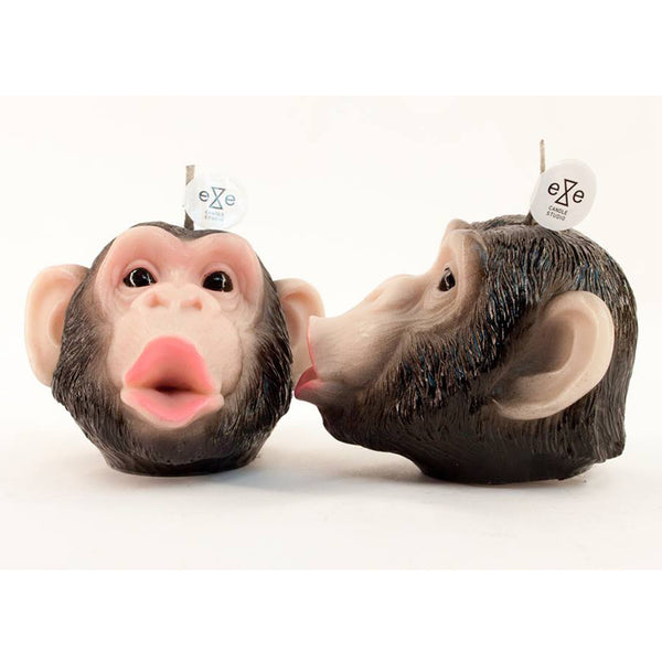 Painted Chimpanzee Candle_彩繪版黑猩猩造型香氛蠟燭