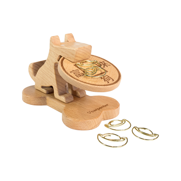 木匠兄妹_汪旺來-迴紋針收集器/手機座