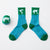 PLANET SOCKS_地球襪 (綠色亞馬遜)