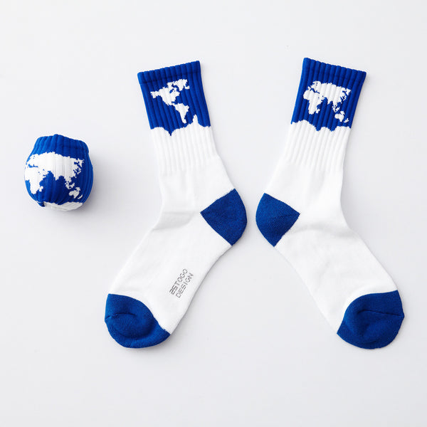 PLANET SOCKS_地球襪 (深邃大西洋)