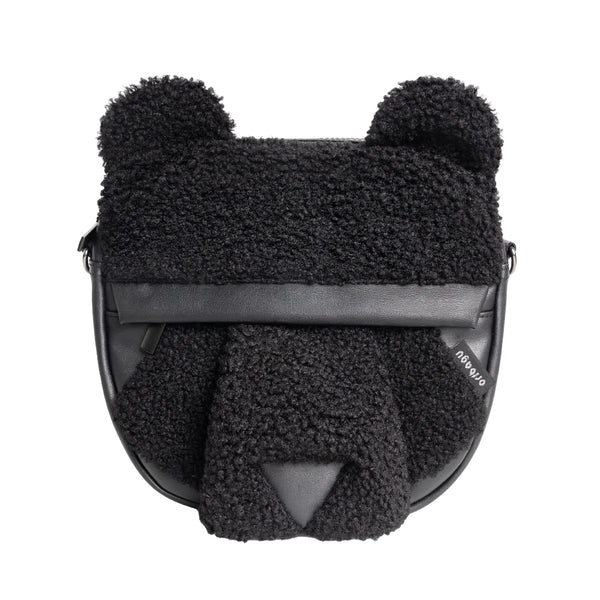 摺紙包_黑絨熊 迷你包