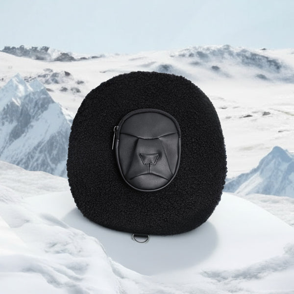 摺紙包_黑絨獅子 迷你包