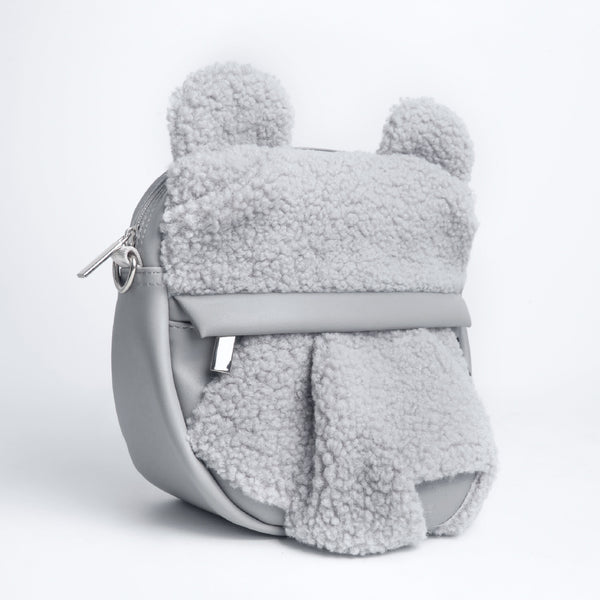 摺紙包_灰絨熊 迷你包