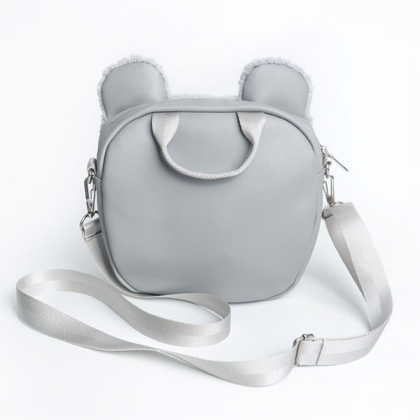 摺紙包_灰絨熊 迷你包