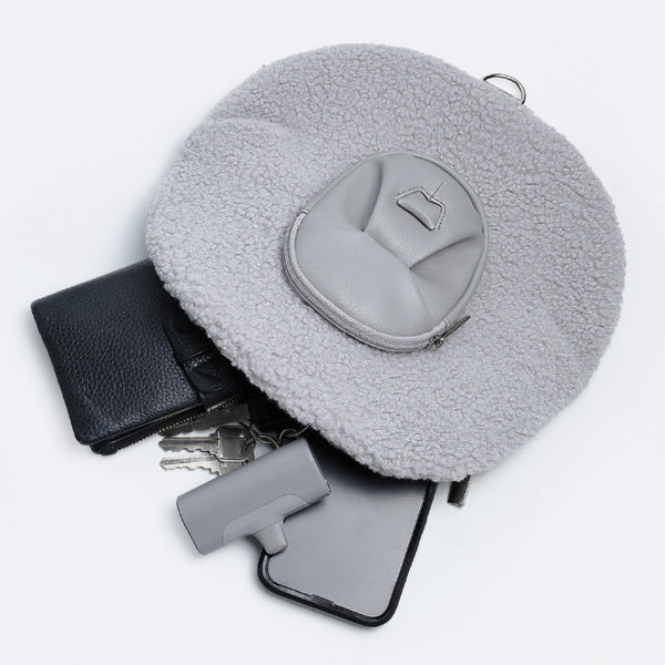 摺紙包_灰絨獅子 迷你包