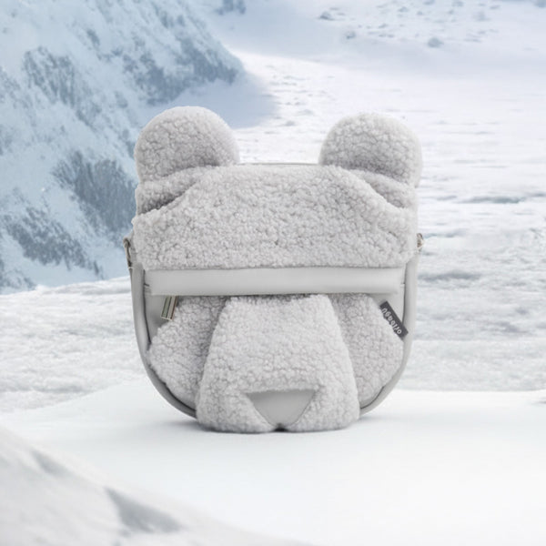 摺紙包_灰絨熊 迷你包