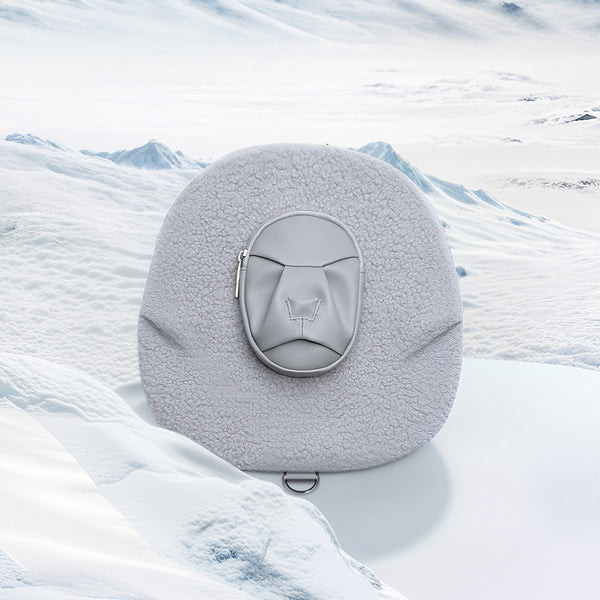 摺紙包_灰絨獅子 迷你包