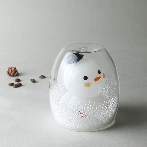 雪人雙層杯 Snowman Double Wall Glass