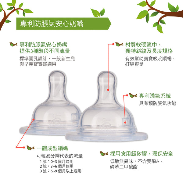菲斯成長5階段環保雙層奶瓶(S)-120ml
