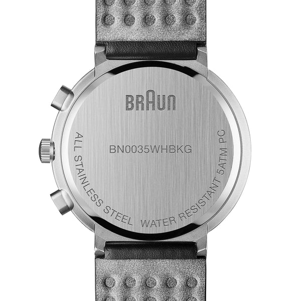 BN0035德國百靈_經典計時三眼腕錶皮革款