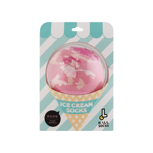 ICE CREAM冰淇淋襪_夢幻草莓