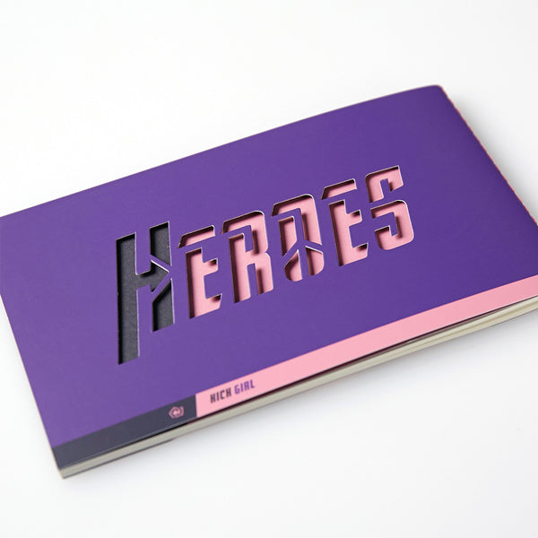 Heroes Notebook 超級英雄筆記本 KICK GIRL(紫)