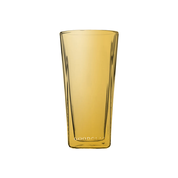SQUARE雙層杯/黃珀 SQUARE Double Wall Glass /Yellow